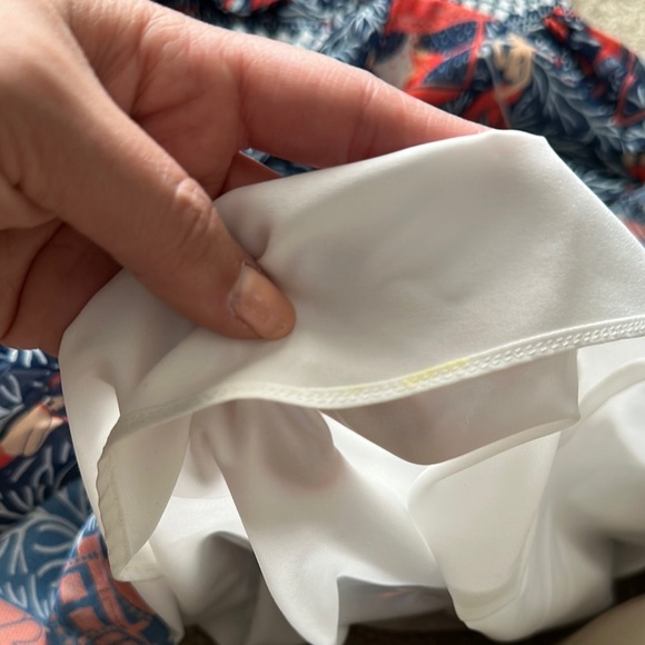 Gretchen Scott Palanquin Party Navy Blue Red V-Neck Ruffles Women’s Small - Picture 13 of 14